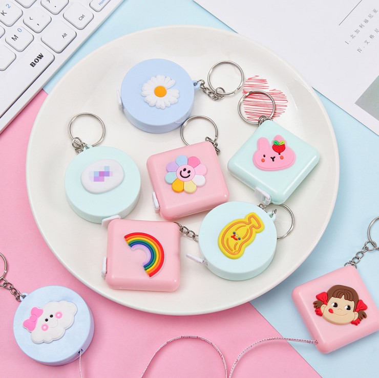 Cute Cartoon Mini Tape Measure Multifunctional Portable Tape Measure Clothing Ruler H710