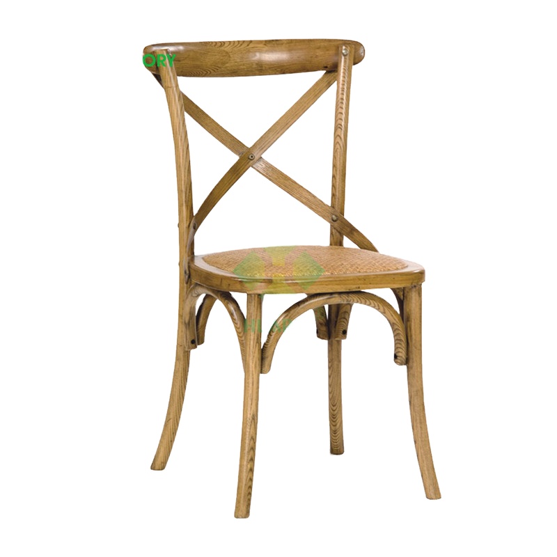 hot sale rental wedding wood antique cross back chair