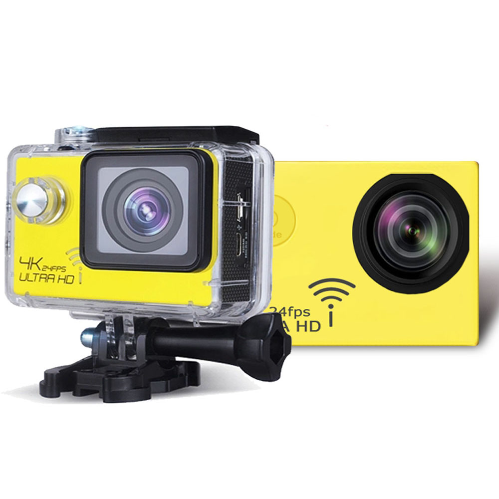 Real 4K Mini Under Water Wifi Recorder Helmet Set with Accessory Kits 60fps Action & Sports Camera