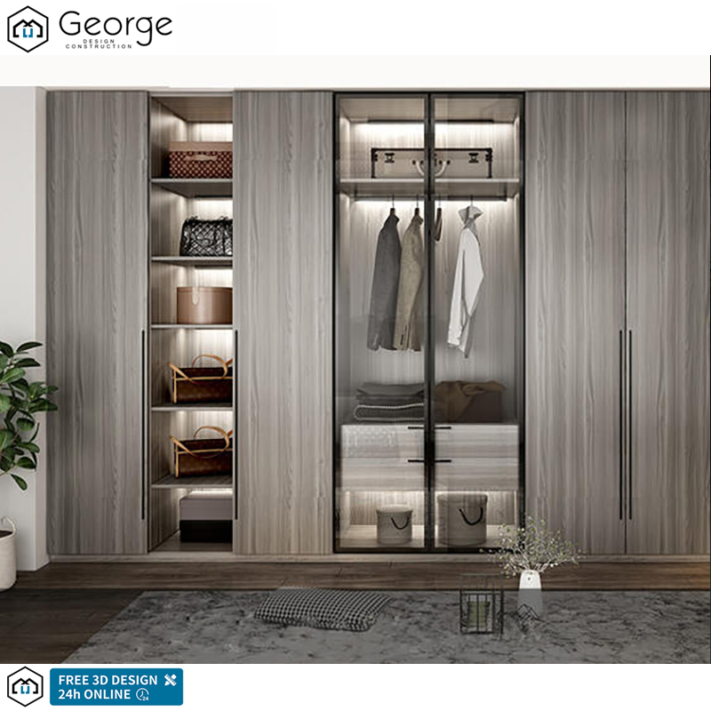 Custom Wooden Bedroom Furniture Dressing Cabinet Dress Armoire With Door Hinges Garderobe Cupboard And Wardrobe For Family Room