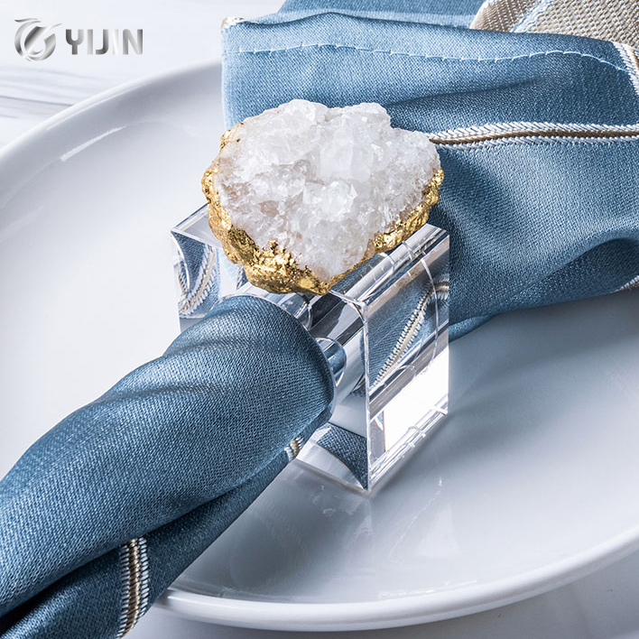 Manufacturer table decorative bling home tablecloth napkin ring crystal napkin buckles for wedding party