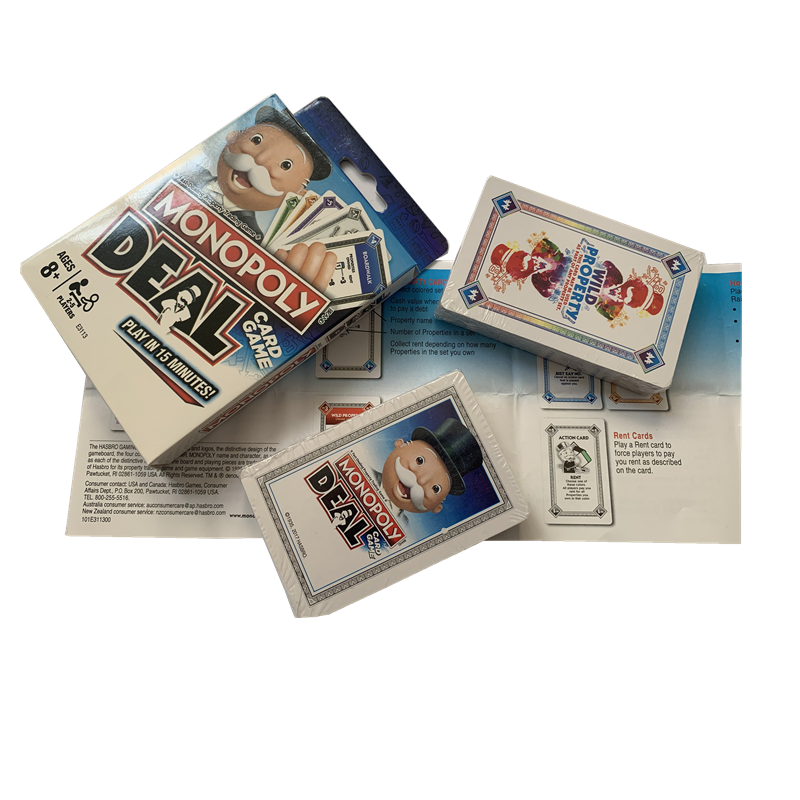 Большое количество mo nopoly, оптовая продажа, печатные карты для игр