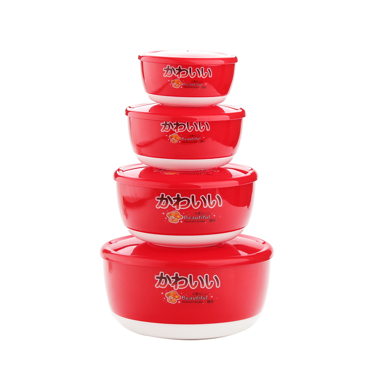 Wholesale Custom Plastic Bowls Set With Lids