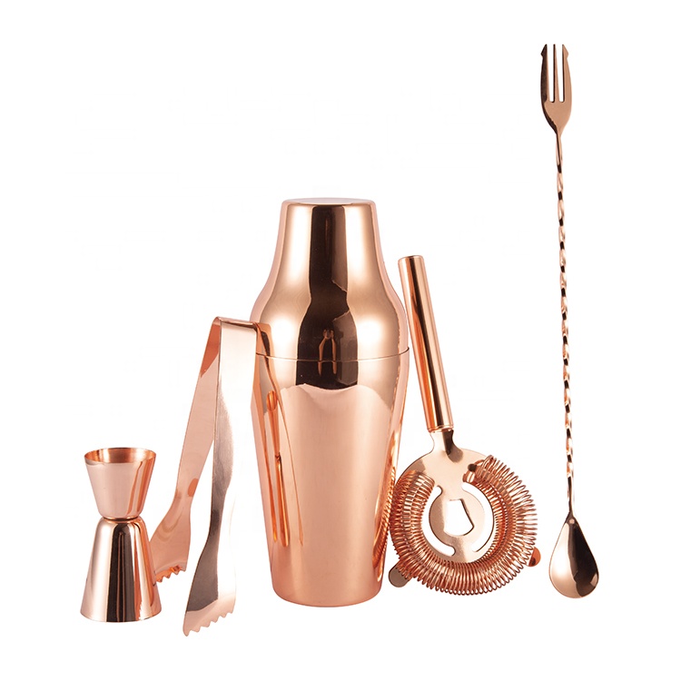 New Arrival Stainless Steel Wholesale Luxury Promotional Bartender Cocktail Shaker Bar Set