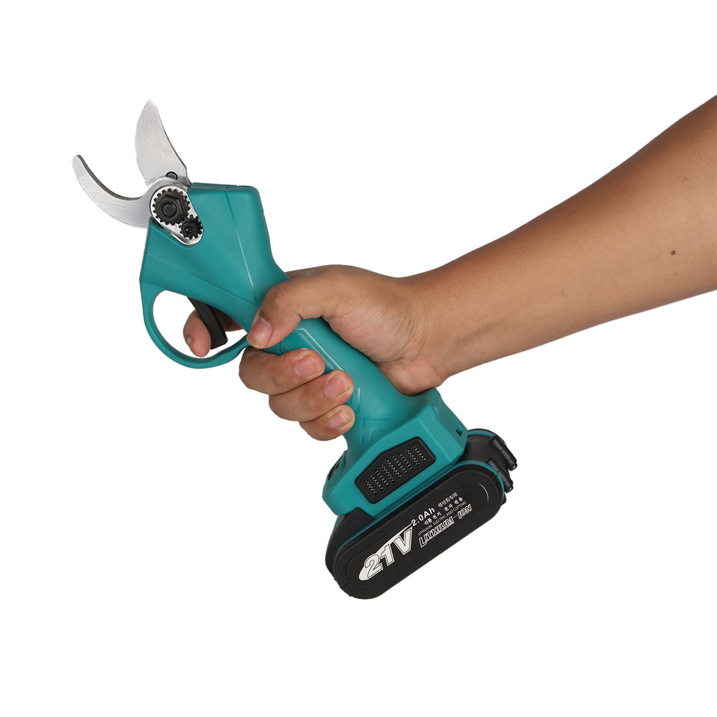 21V 2AH portable cutter pruning shear lithium branch scissors electric pruning shear