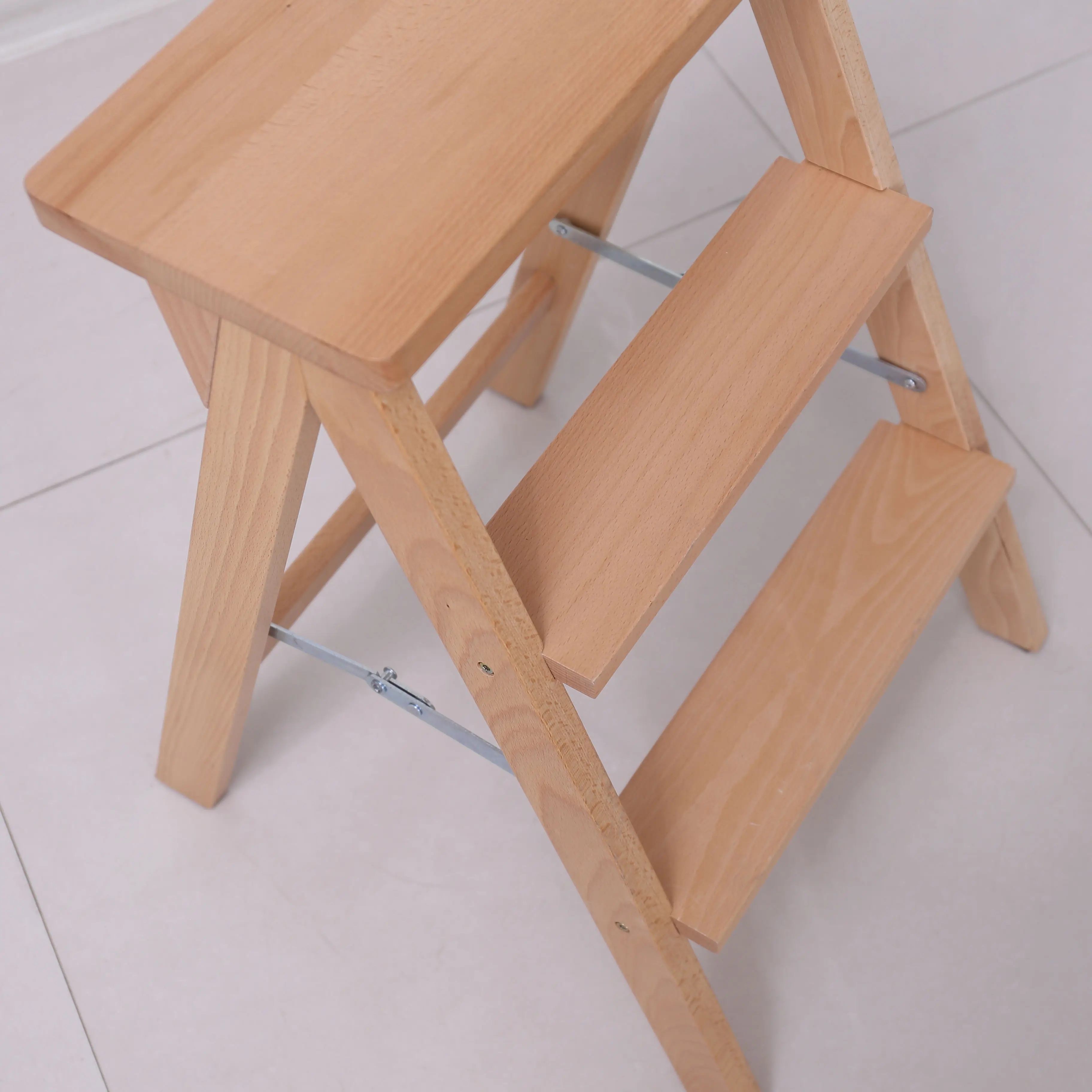 Top Quality Foldable Wooden Ladder Wooden Stool Flower Stand Bar Stool Spot