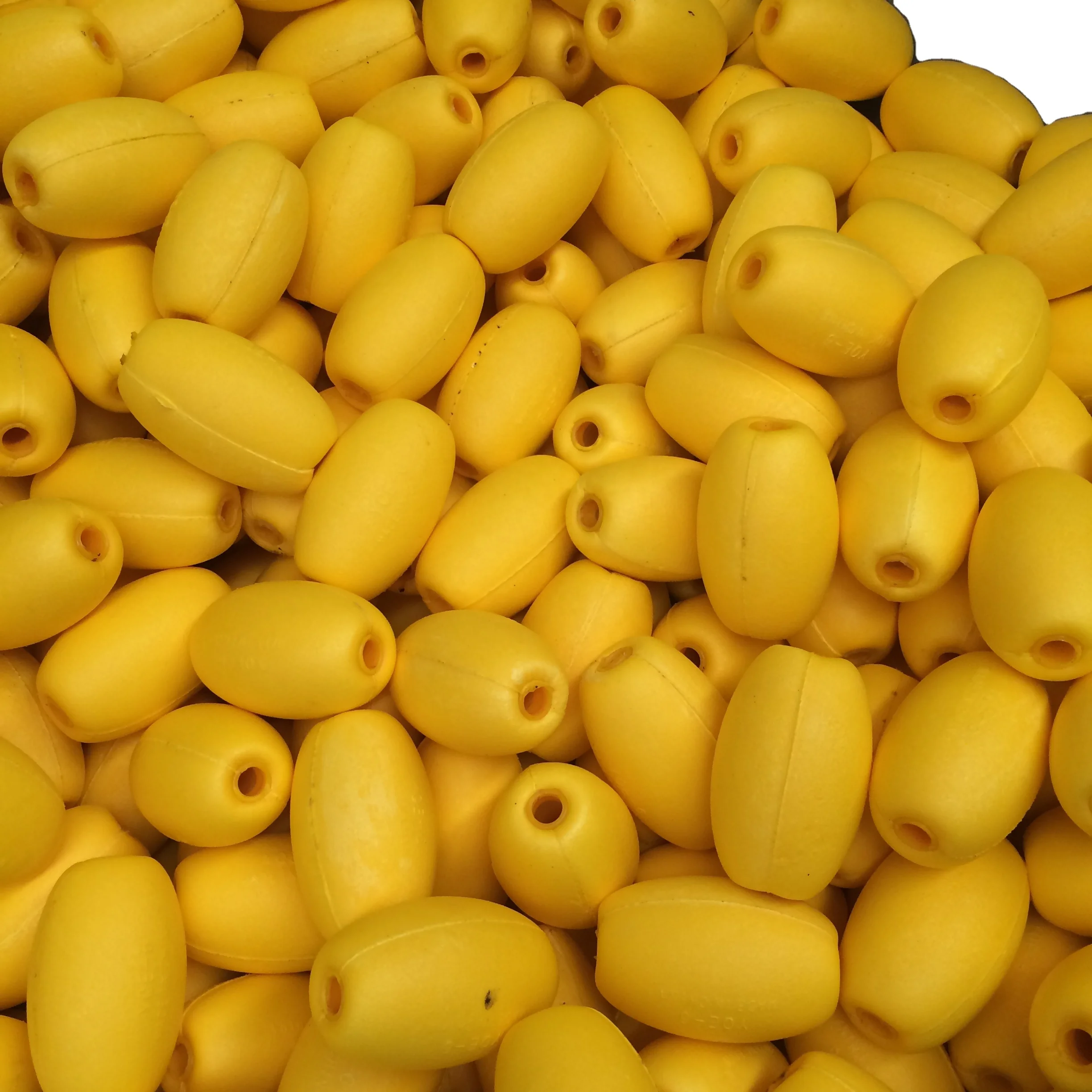 EVA Fishing Floats Ball Buoy for Sea Fishing Net YELLOW Rectangular Fish Net Floats YQE-6 Plastic Ocean Boat Fishing Soft Tail