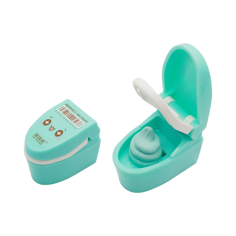 Creative Classroom Supplies Cute Toilet Eraser Pencil Sharpener TPR Material 4 Colors Gui Guai Xiong Brand for Back School