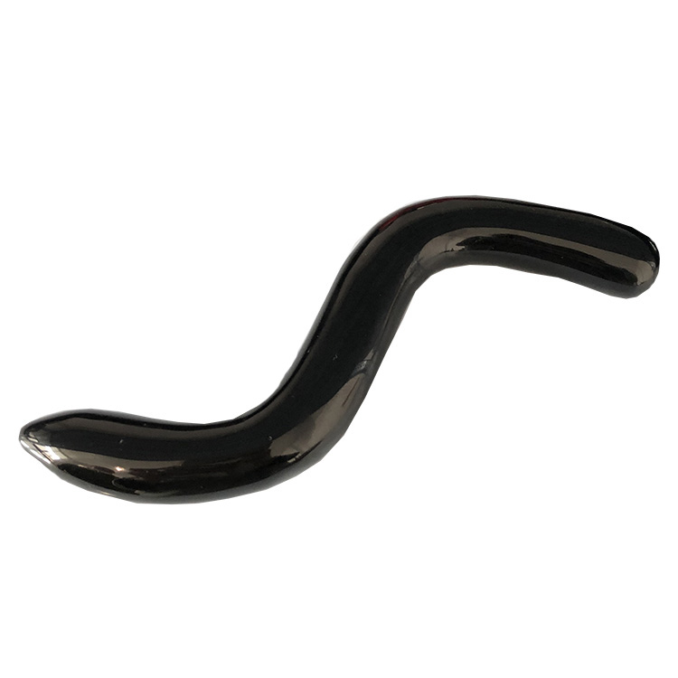 Factory price hand carved natural black obsidian quartz crystal penis dildo