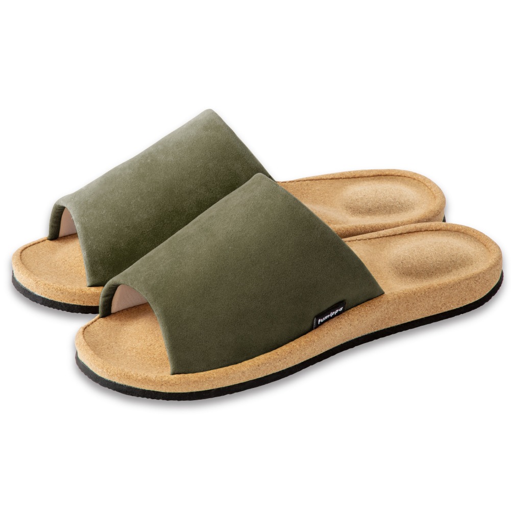 men's Evergreen Summer Spring Indoor Massage Shoes Barefoot Design with Raised Insole to Relieve Sleep Quality