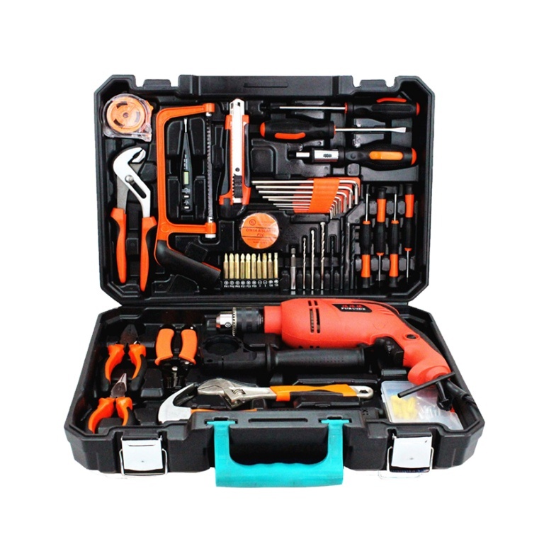 112pcs Essential Household Common Handy Tool Kit Convenience Home Repair Tools Rivet Set With Case