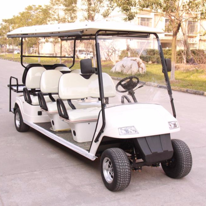 Good price 6 Seat Electric Golf Cart with 6 seats and stable quality products 48V 4 wheel Rain Covered Powered Fast