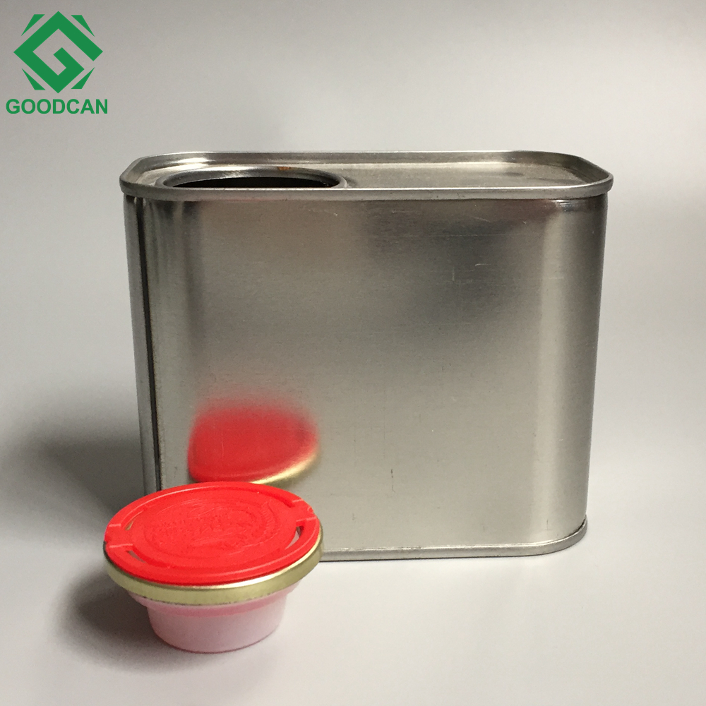 Discount price rectangular chemical paint metal tinplate empty oil square tin can