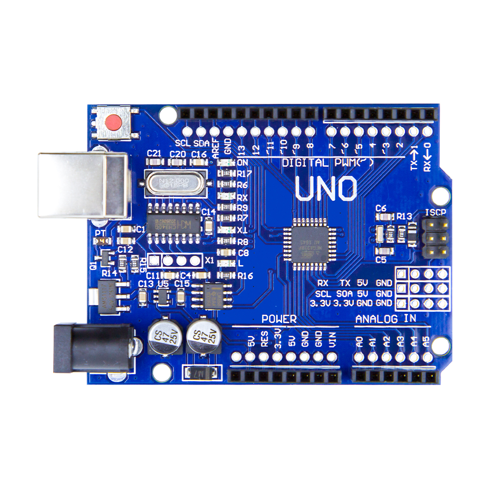 Оптовая продажа с фабрики UNO R3 макетная плата ATmega328P CH340 CH340G с прямой контакт