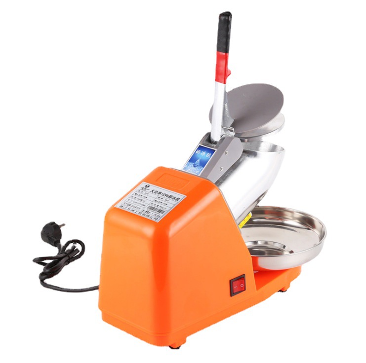 Double knife ice crusher snowflake shaved ice milk tea shop home high-power ice maker mixer