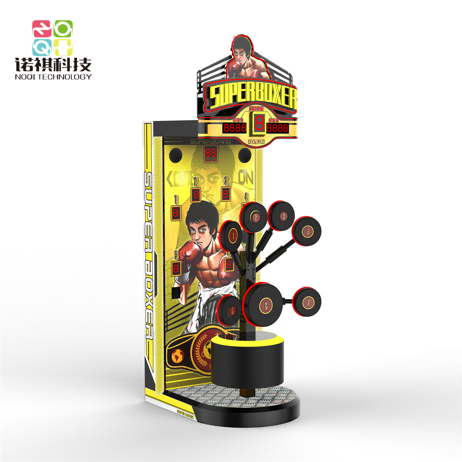 All new multiple-target electronic boxing game machine, coin operated punch boxing game machine amusement