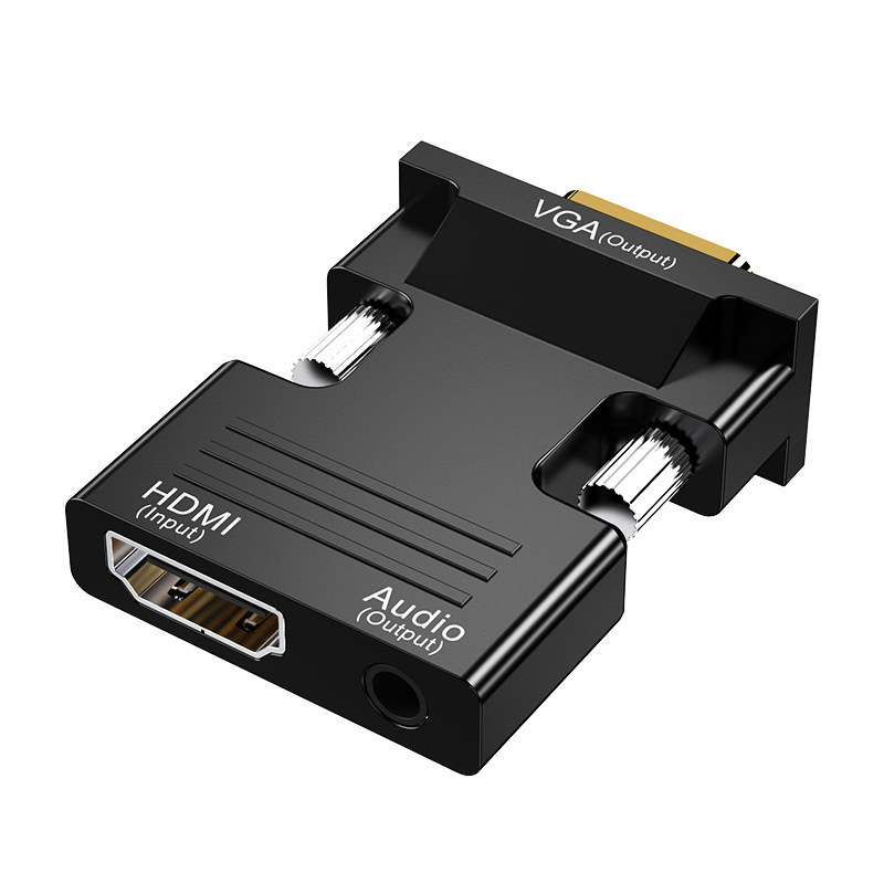 HOT 1080P Male to Female Converter+Audio Input Data PC to TV converter from VGA to HDMI Adapter adaptor