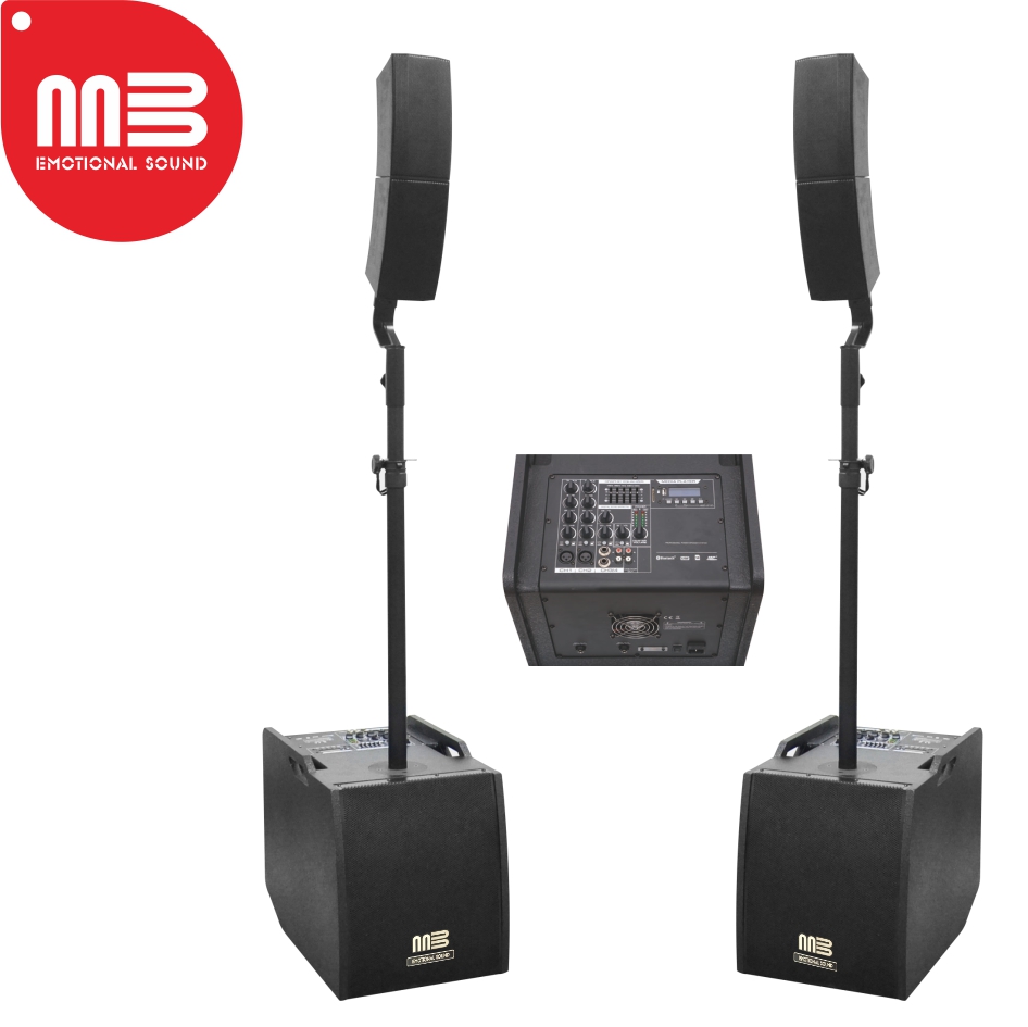 12 "сабвуфер с линейным рядом 4x4" с динамиком, кабелем, подставкой для динамика с BT MP3 FM USB SD