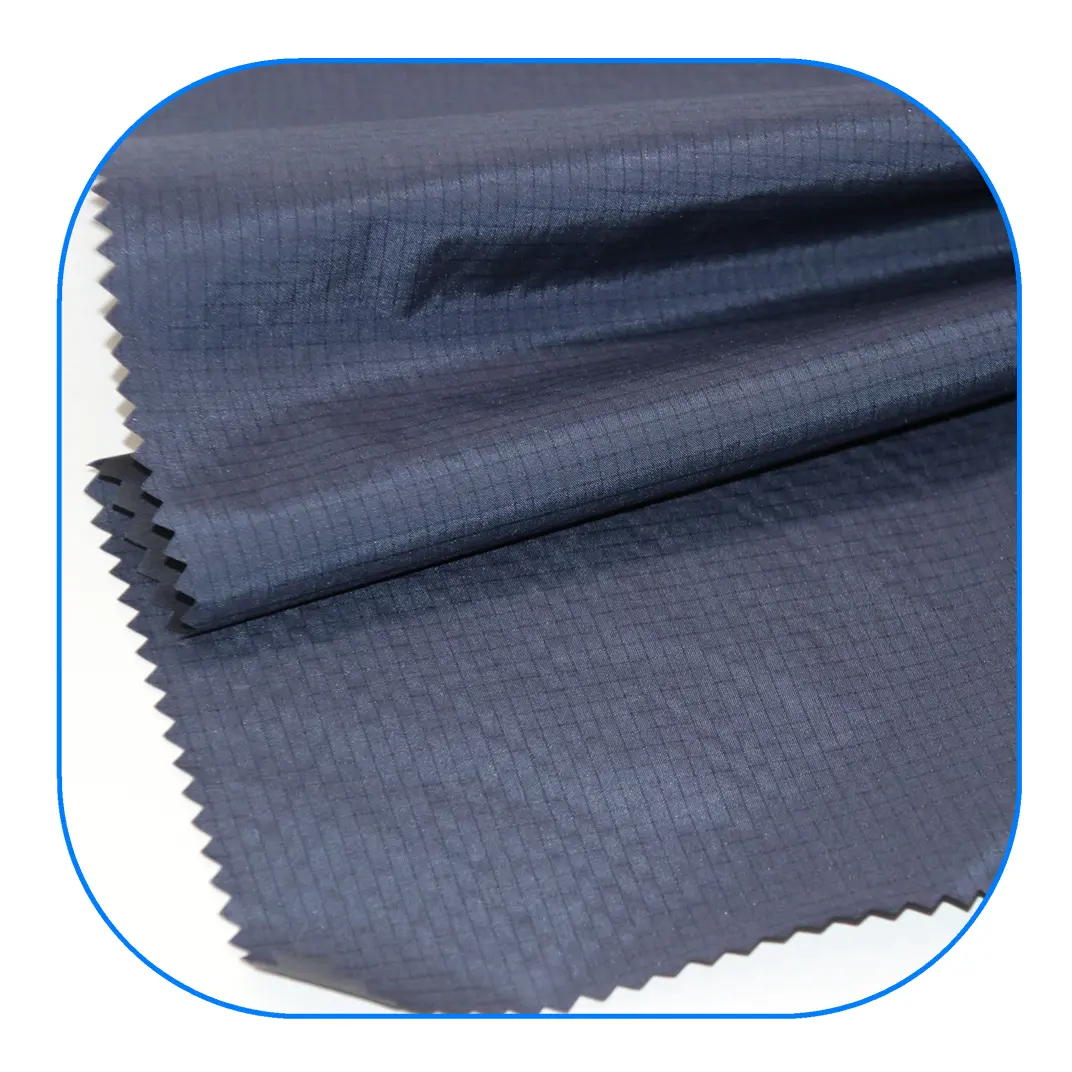 Hot sale polyester nylon ripstop fabric with waterproof PU coated for jackets and windbreaker