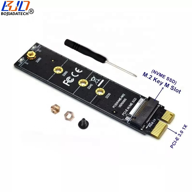 Адаптер M.2 NGFF Key-M NVME на PCI-E 1X PCIe X1, переходник, карта расширения, поддержка 2230 2242 2260 2280 M2 NVME SSD