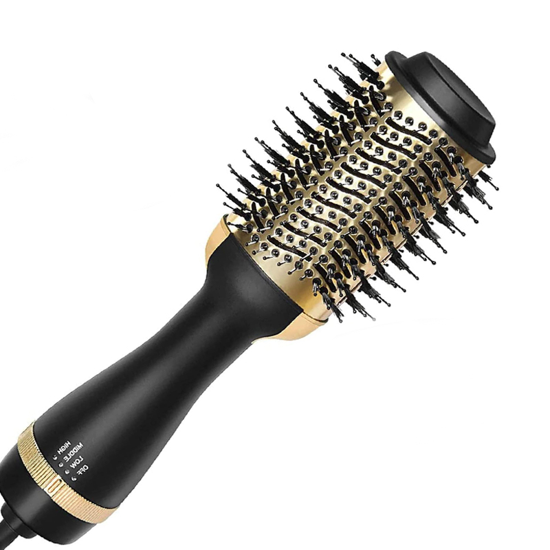 The cheapest price 110/220V Hair Dryer Brush Hot Air Dryer Blow Dryer Brush hair straightener for women