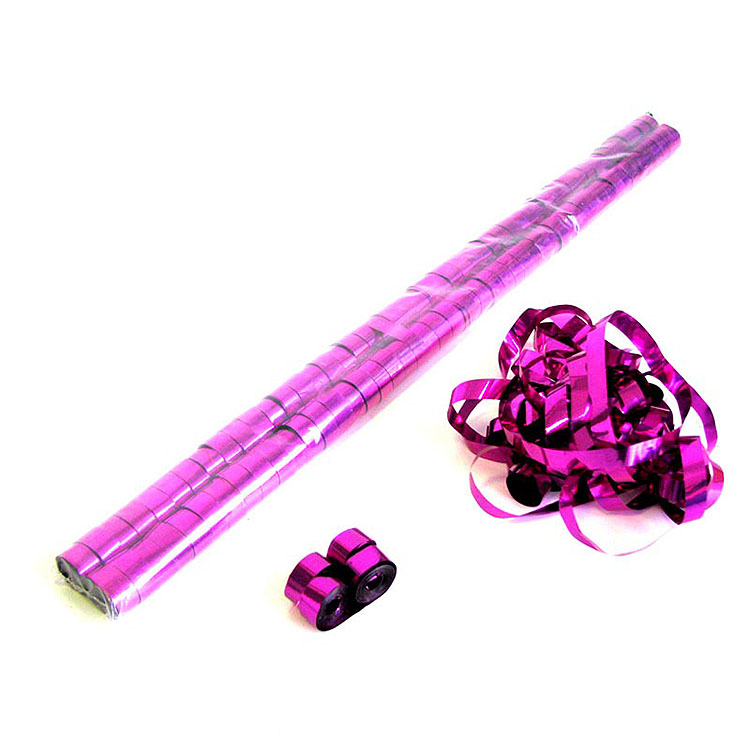 hot selling product about 0.85cm*5m flameproof colorfast double metallic streamer for special  effects