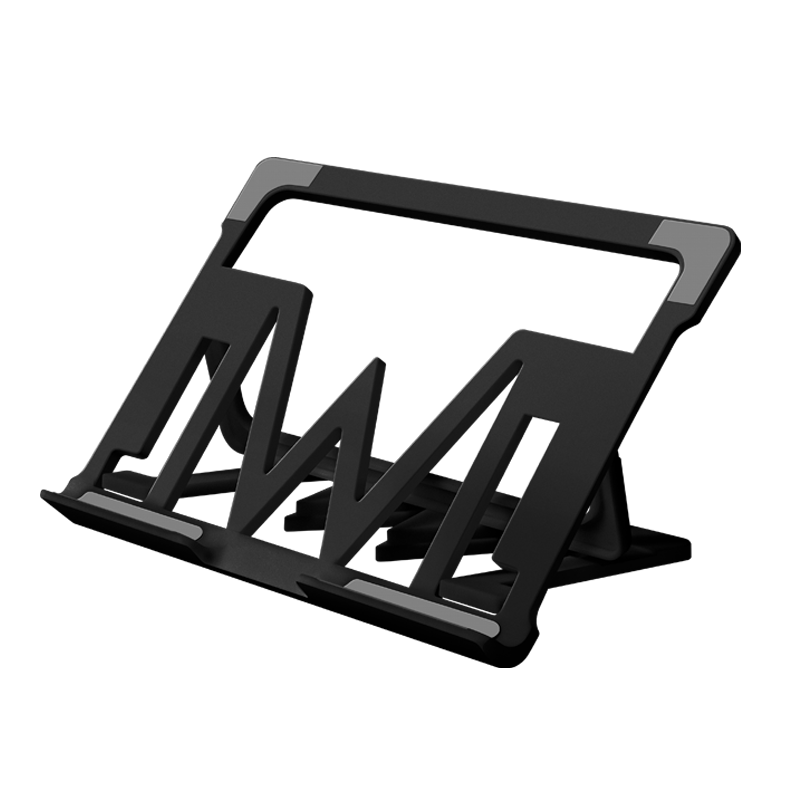 the silicone protector is light and easy to fold 5 angle adjust hollow design tablet laptop stand
