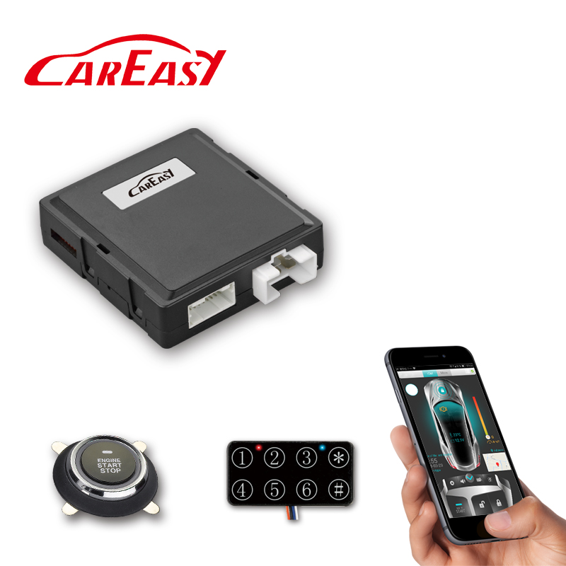 GPS/GSM Автомобильная сигнализация с дистанционным стартером двигателя и кнопкой запуска двигателя