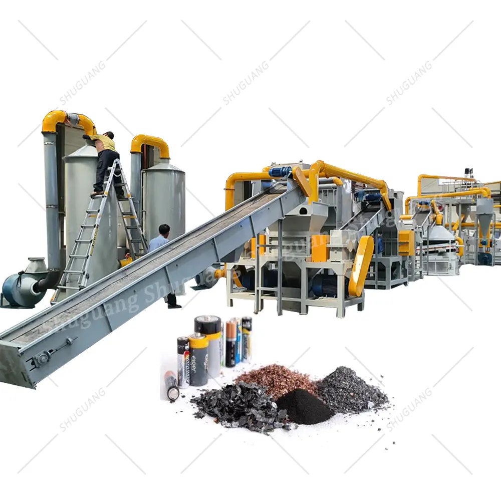 Lithium Battery Recycling Plant Fully-automated Waste Lithium Battery Recycling Machine Production Plant