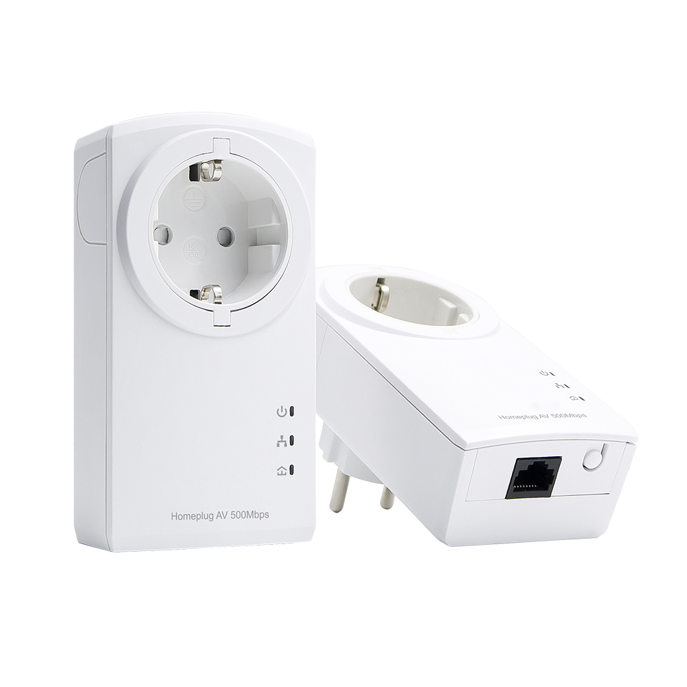 soho applianice powerline adapter av500 lan over power Powerline Adapter with AC Passthrough Starter Kit