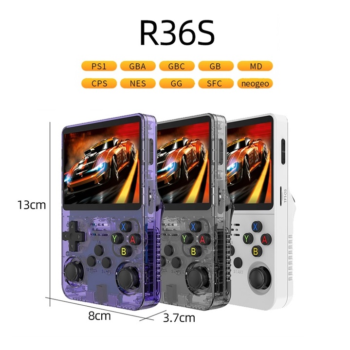 R36s console retro mini handheld video game console Portable Pocket gameboy 64GB 15000+ Games Player Rgb20s 3.5Inch 3500mAh