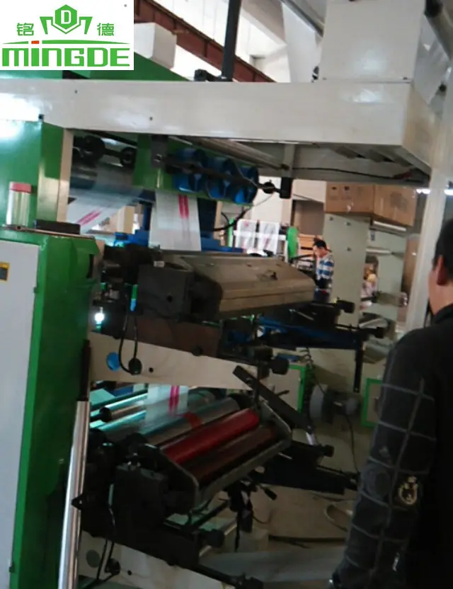 Printing Machine Hot Sale Multi Color Film Flexographic Printing Machine Combined With Film Blowing Machine For Plastic Pet Pof Flim Printer