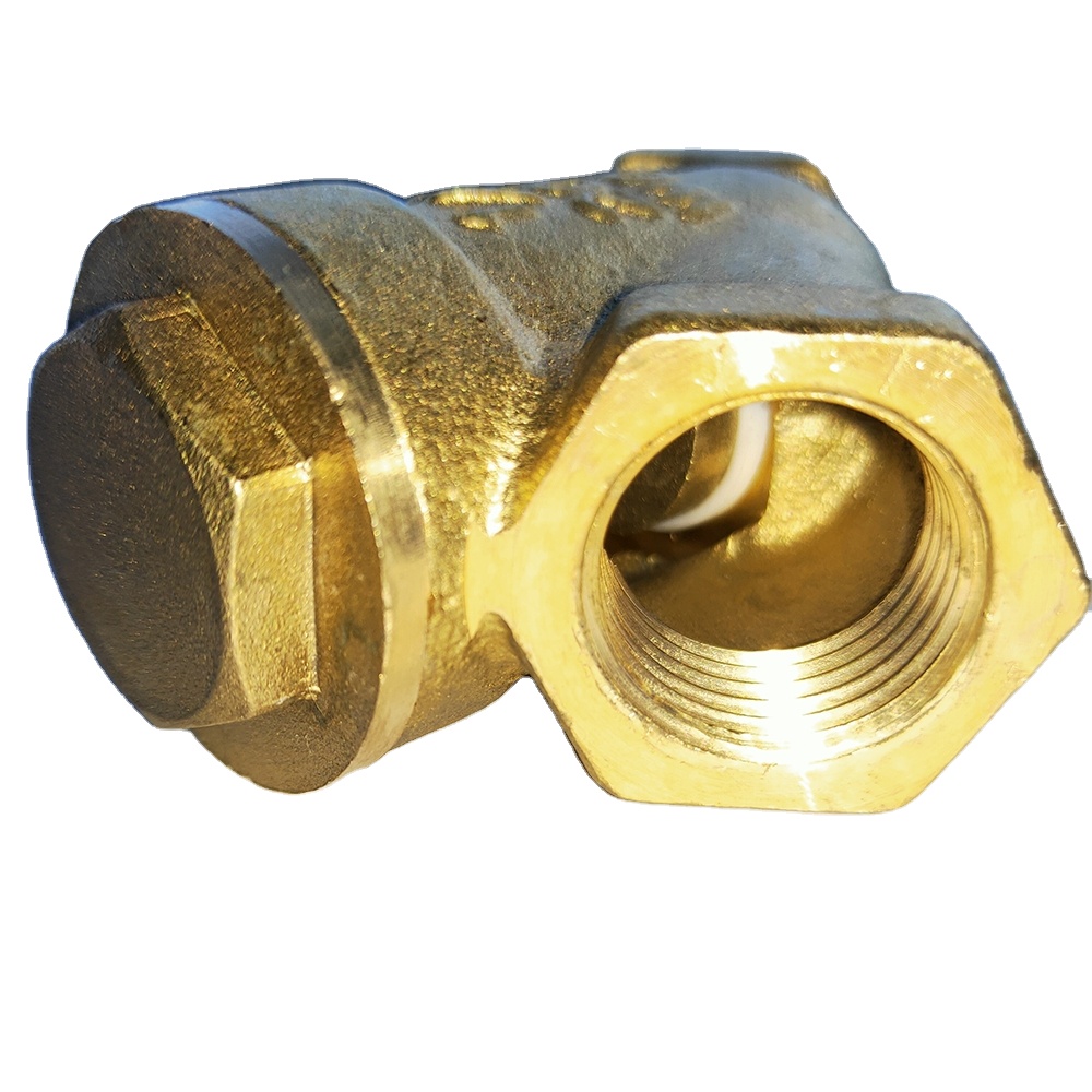 Fire Protection Gate Pressure Brass Swing Check Valves Industrial Globe Valves with High Temperature Resistance Washer Inside