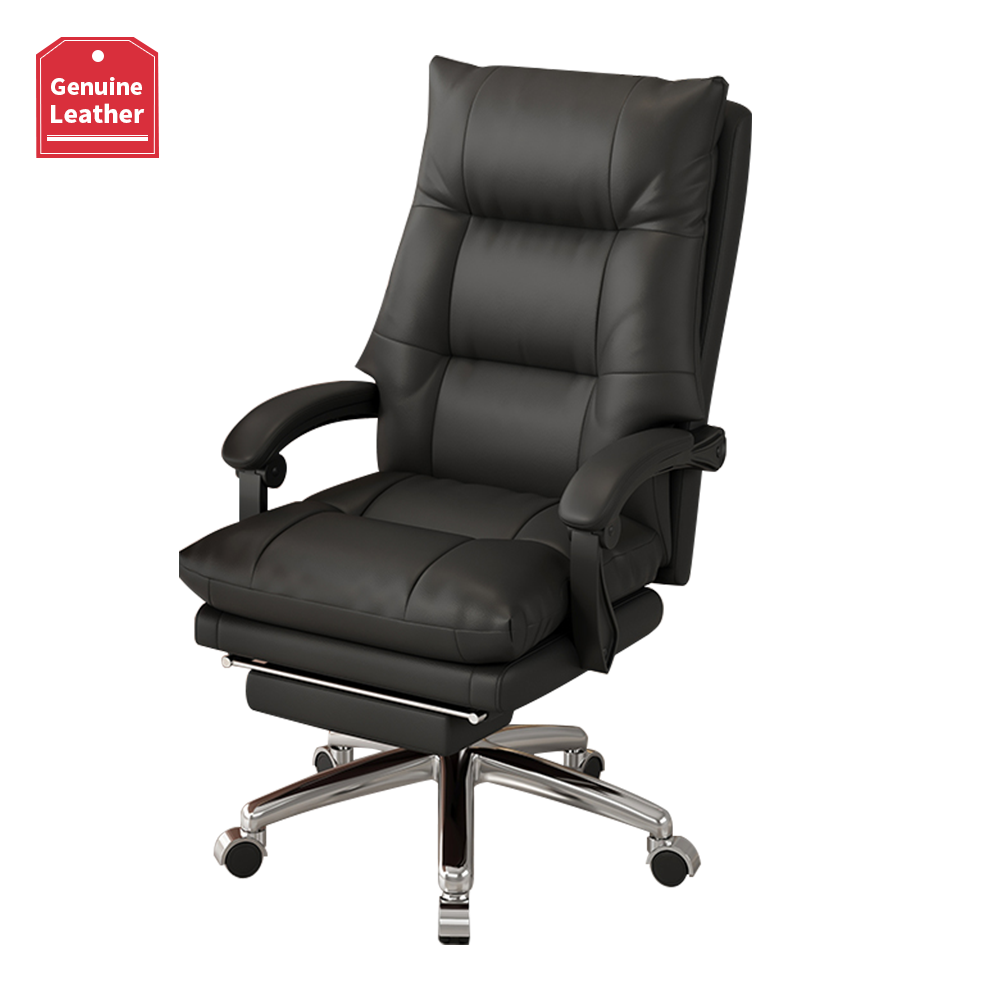 Wholesale Luxury High Back Leather High Quality Swivel Solid Genuine Rotatable Ergonomic Pu Boss Executive Office Chair