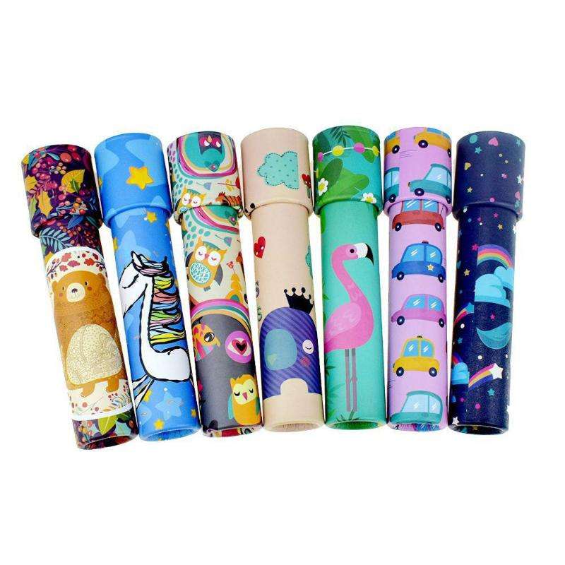 Hot Selling Customized Kids Cartoon Puzzle Kaleidoscope Spinning Magic Color Toys