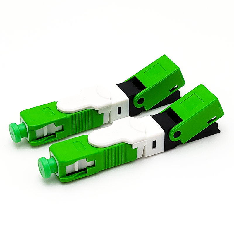 FTTH ESC250D SC APC Single-Mode Fiber Optic Quick Connector FTTH SM Optic Fast Connector