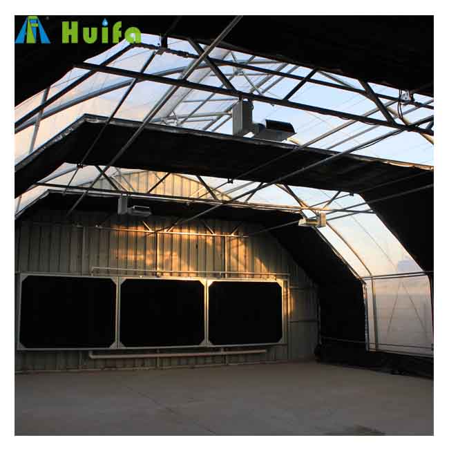 Huifa commercial Hemp automated light dep deprivation blackout greenhouse