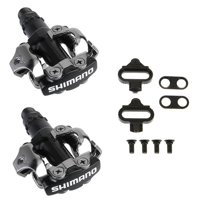 Велосипедная педаль SHIMANO M520 M540, черная и серебристая