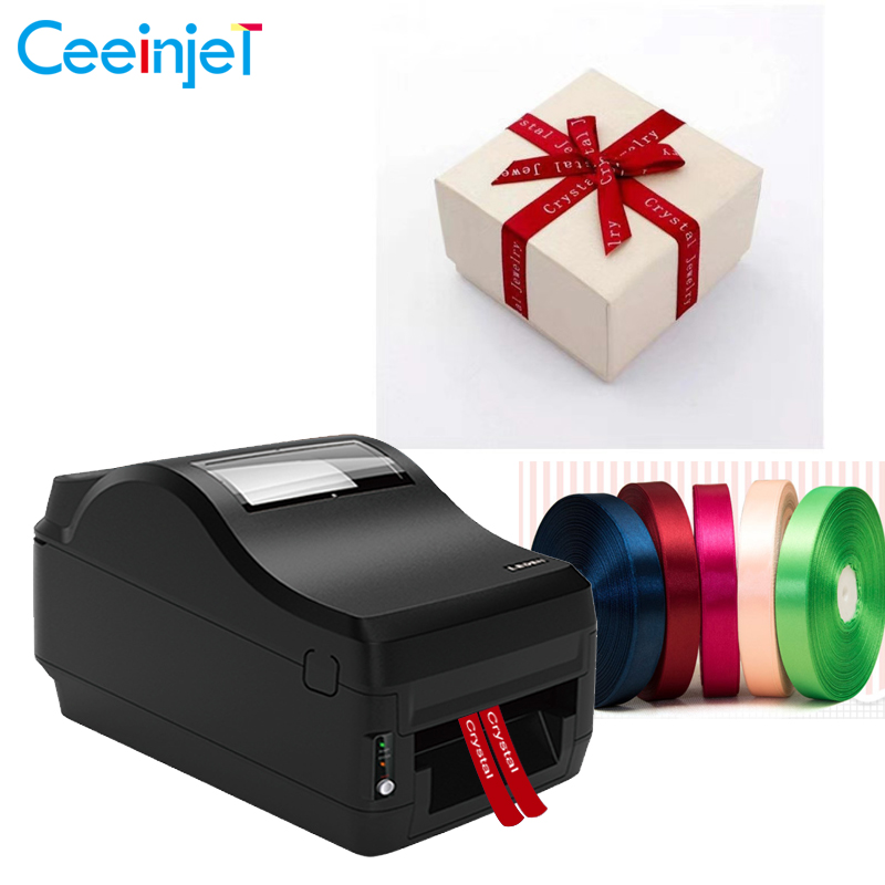Ceeinjet auto cutter satin fabric ribbon printer
