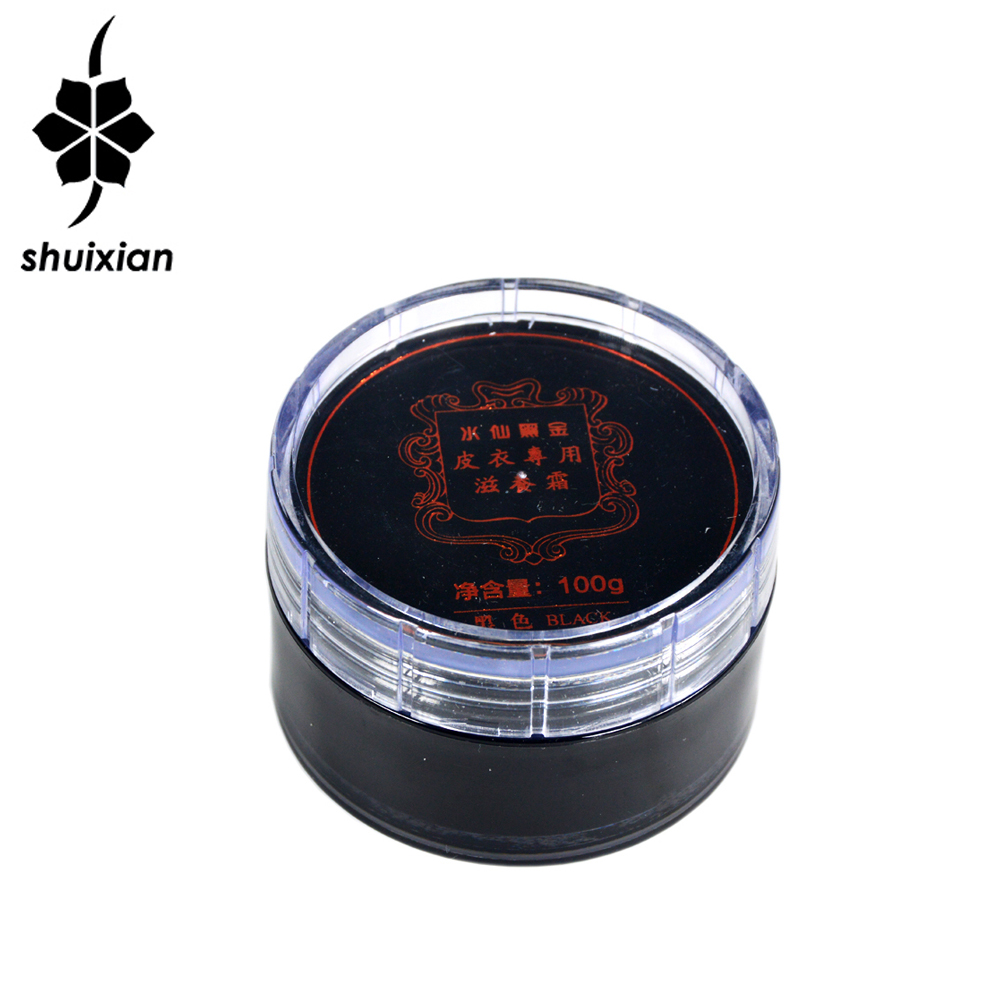 Brown leather care products shine polish wax natural leather polish