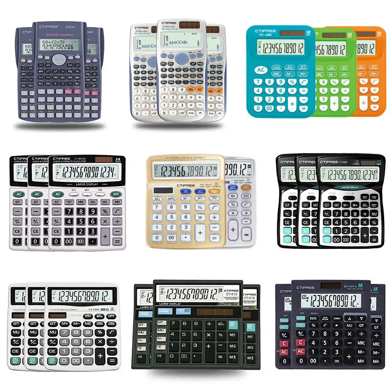 Calculator Calculadora Business Professional Office Supplie Financial Desktop Custom Logo Electronic Solar Scientific Calculator