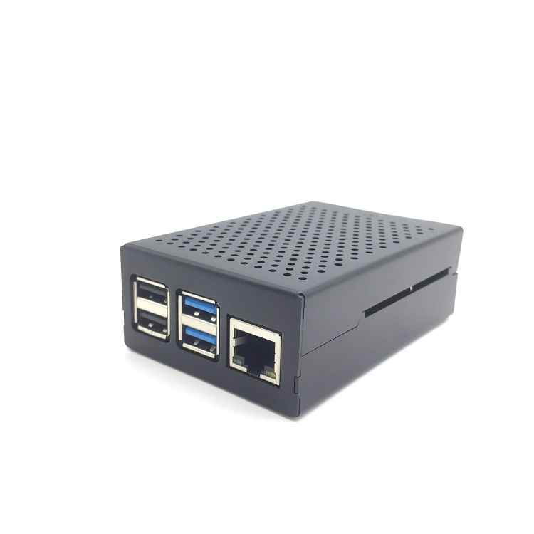 Металлический алюминиевый корпус для Raspberry Pi 4 и 4B с вентилятором