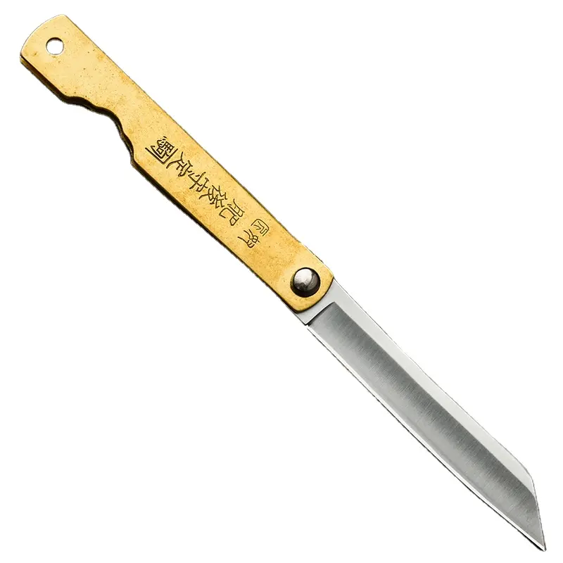 Japan High Quality Custom  Damascus steelTraditional Higonokami Pocket Folding Knife For Outdoor Camping householdHot