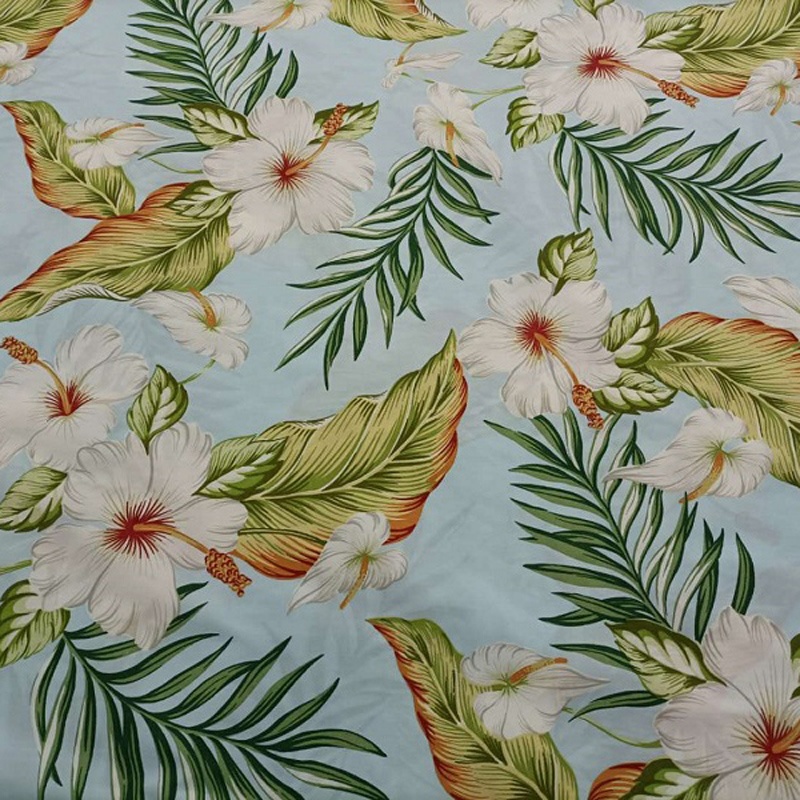 100% cotton reactive printing flower pattern poplin fabric floral poplin fabric