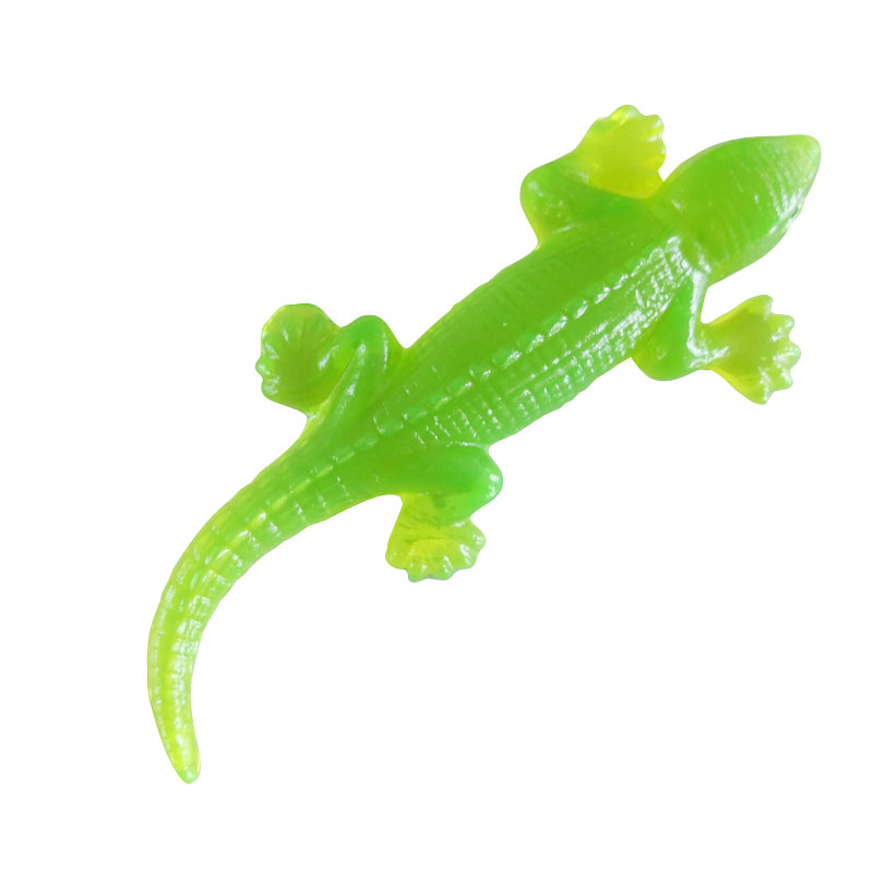 Classic TPR Soft and Sticky High quality colorful toy promotional lovely TPR sticky lizard shape for kids