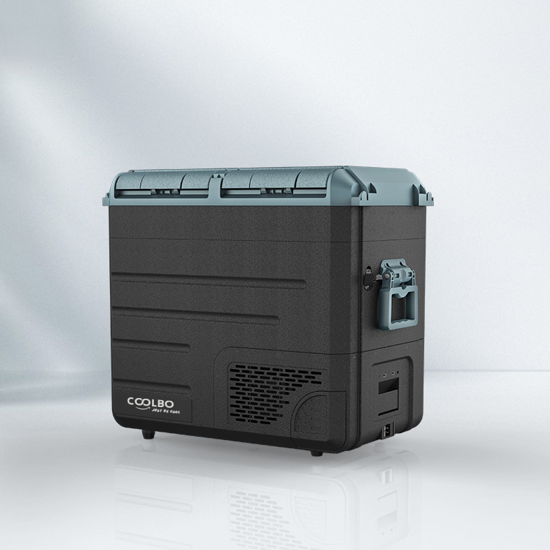 Портативный морозильник COOLBO WE60 для мороженого, автомобильный холодильник, охладитель, компрессор, двойное управление, AC/DC