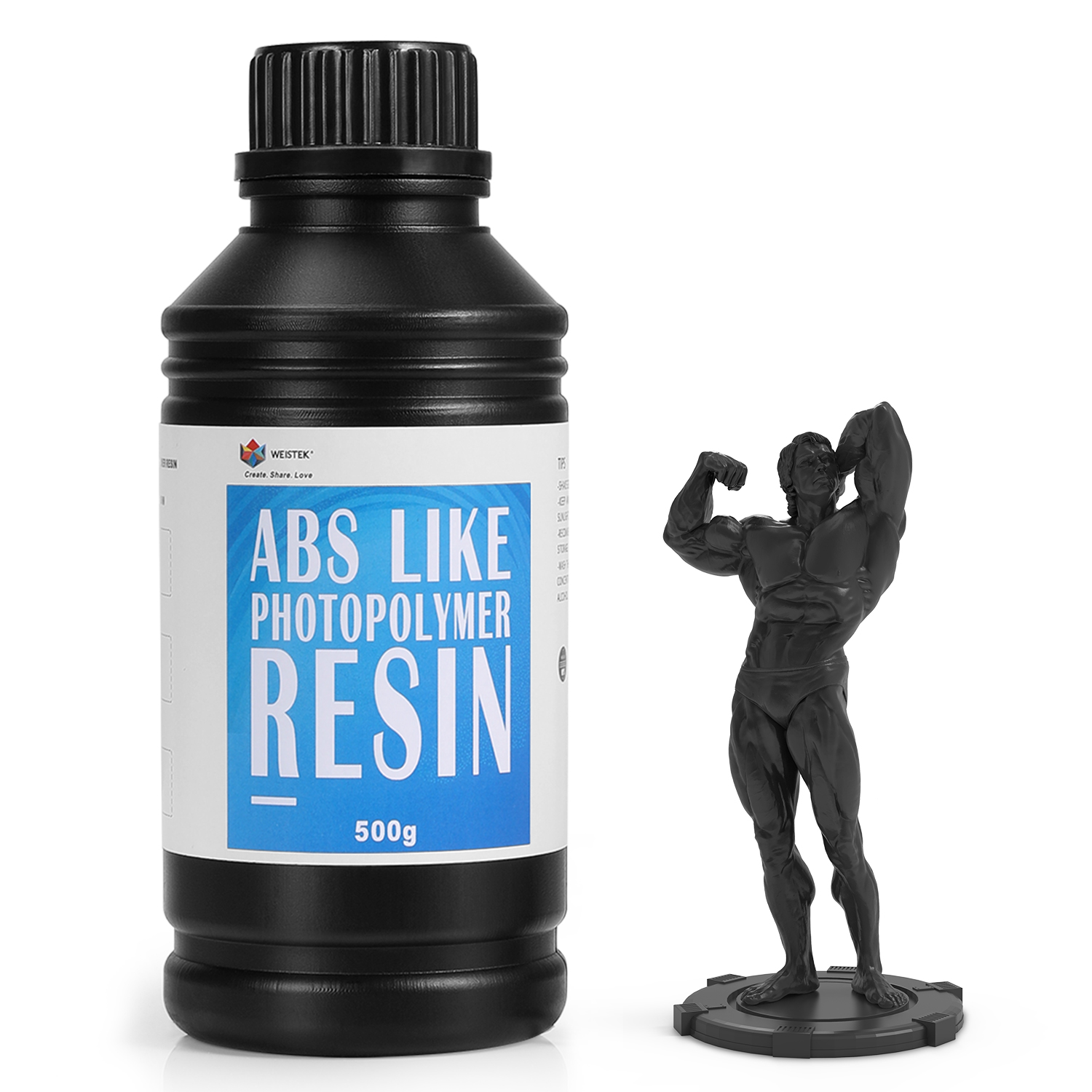 Отправка из Европы WEISTEK 500 г Черный нм ABS как УФ-смола УФ-отверждение чувствительный фотополимер для фотонного моно ЖК 3D-принтера