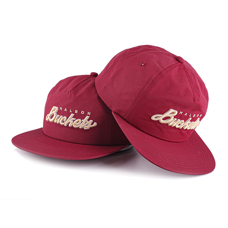 5 панель неструктурированная Snapback/Нейлоновая шляпка-шлем с вышитым логотипом