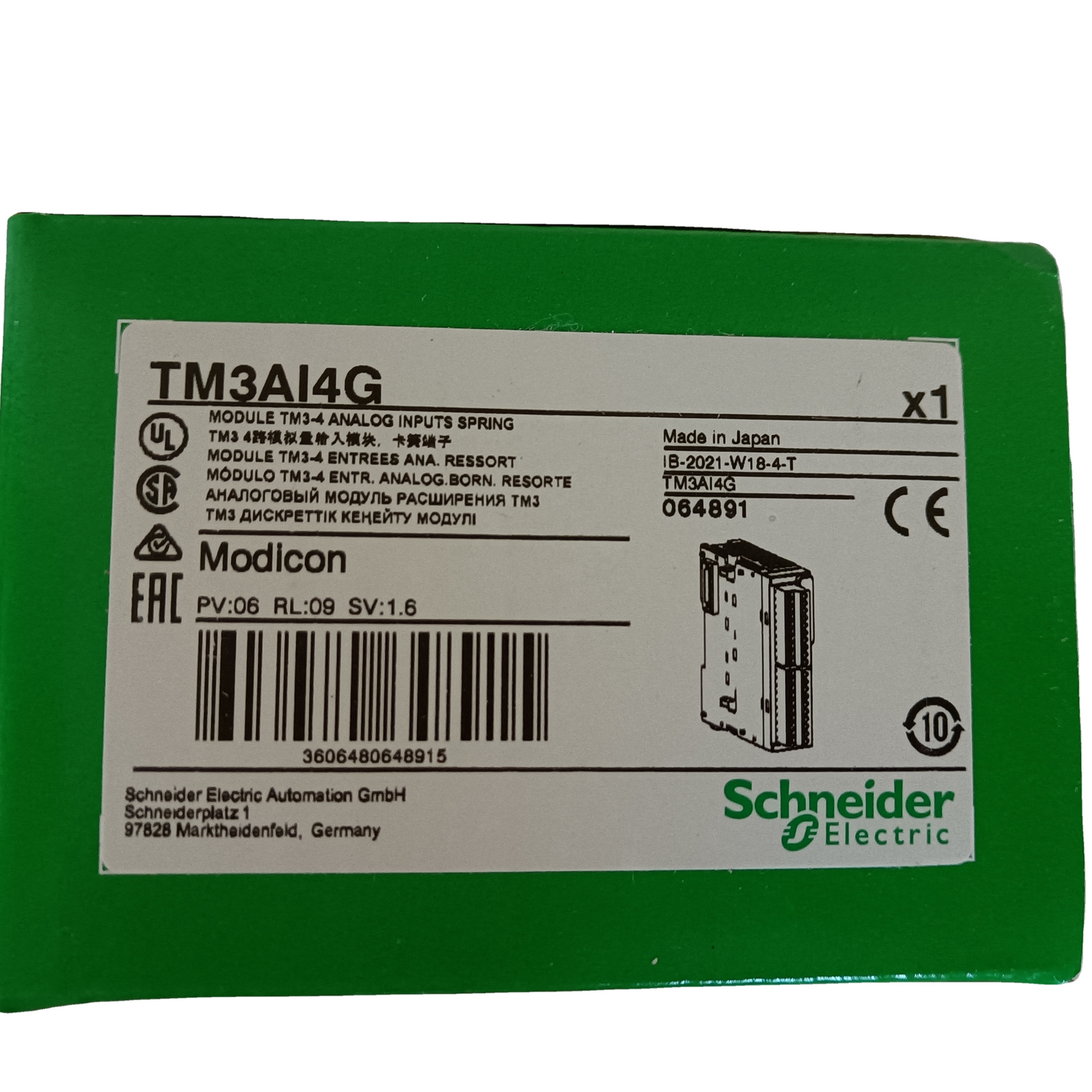 TM3AI4G Brand New PLC for schneder plc TM3AI4 in stock