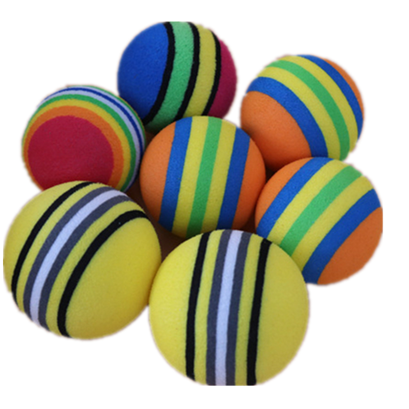 Multiple Color Yellow Red Blue Rainbow Sponge Indoor Outdoor Training Practice Golf Ball for Adult Kids